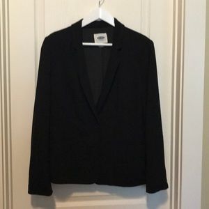 Black basic blazer by Old Navy.